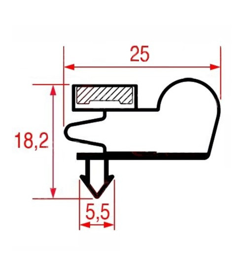 Joint de porte saladette Desmon 425 x 285 mm