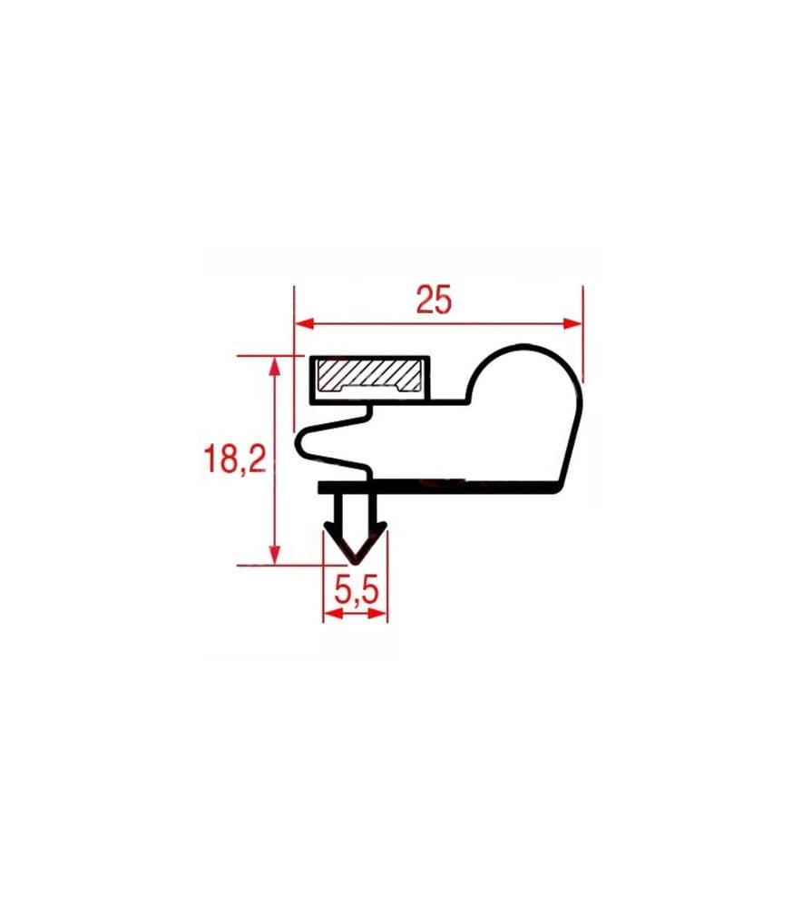 Joint de porte tour réfrigéré Emmepi H25-0015