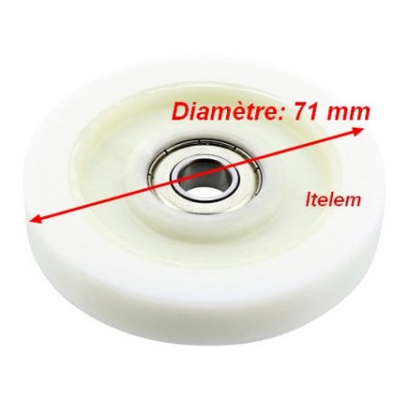 Galet support tambour sèche-linge Faure 1364059004