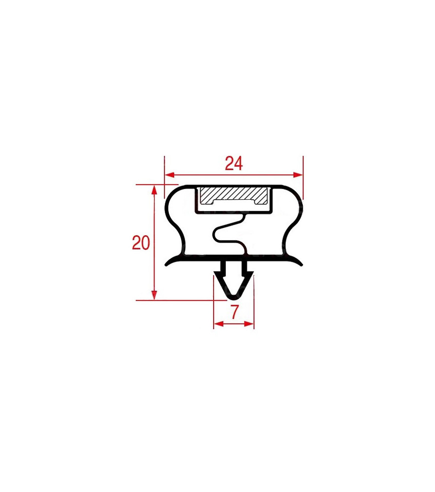 Joint de porte 645 x 435 mm comptoir réfrigéré Williams