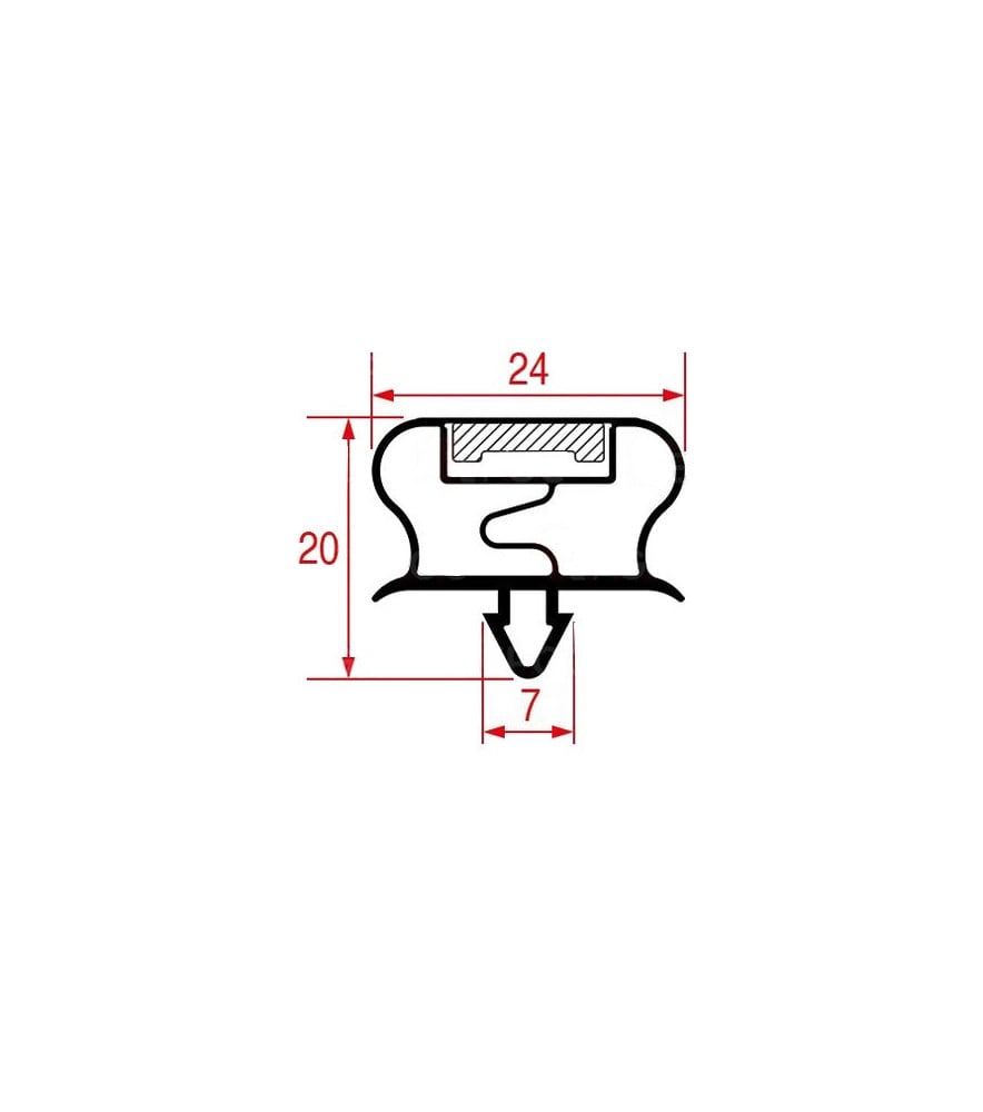 Joint de porte 656 x 522 mm tour réfrigéré Foster