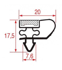 Joint de porte 410 x 202 mm comptoir réfrigéré Ime-Turbo