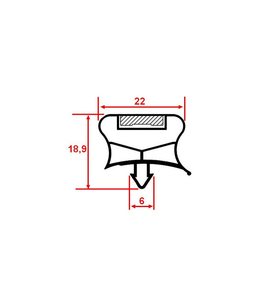 Joint de porte cellule refroidissement Zanussi