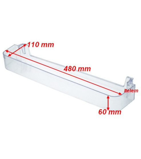 Balconnet de porte réfrigérateur Bauknecht 480132102006