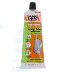 Mastic silicone translucide 125 ml