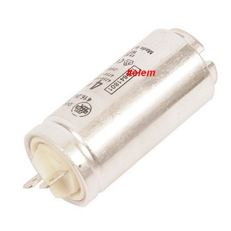 Condensateur démarrage moteur 4µF sèche-linge Zanussi 1256418011