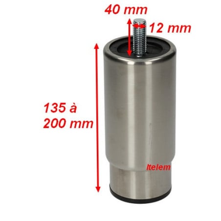 Pied réglable lave-batteries Colged 15116