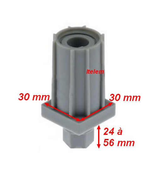 Kit 4 pieds réglables lave-vaisselle Capic 634147