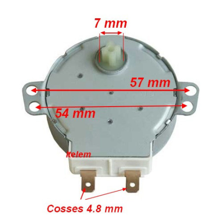 Micro-moteur de plateau tournant micro-ondes Zanussi 50285864000