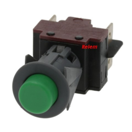 Bouton poussoir de démarrage vert lave-vaisselle Ata