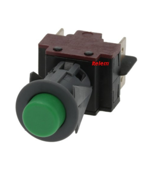 Bouton poussoir de démarrage vert lave-vaisselle Ata