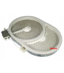 Foyer radiant 2400W plaque...