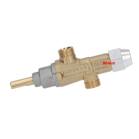 Robinet gaz 20/S plaque coup de feux Giga 7989B1