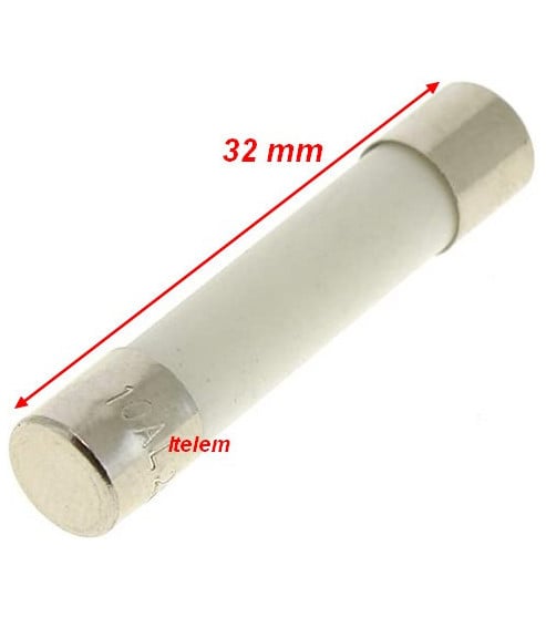 Fusible d’alimentation 250V-10A four micro-onde Brandt 75X0402