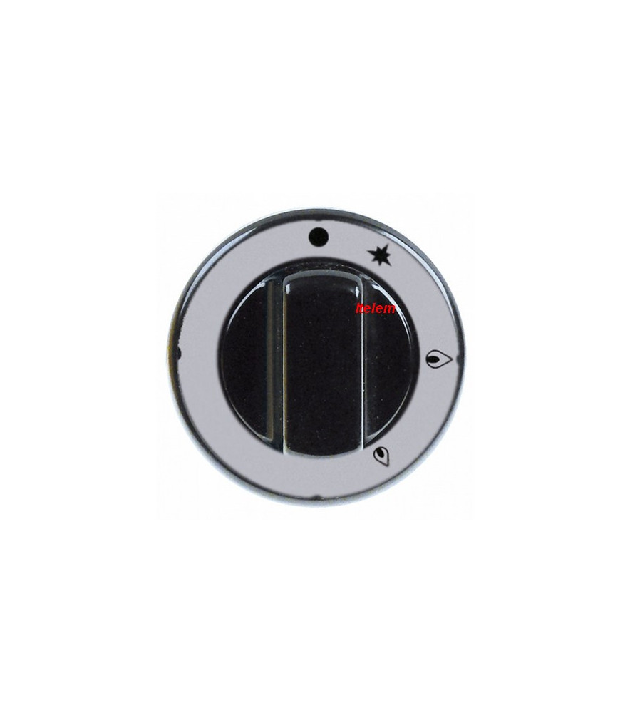 Manette noire PEL22/23 robinet à gaz Tecnoinox