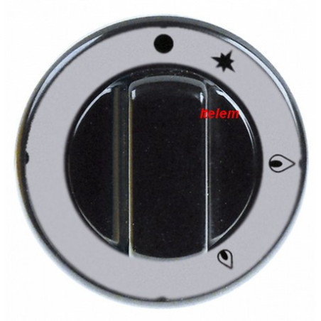 Manette noire PEL22/23 robinet à gaz Tecnoinox