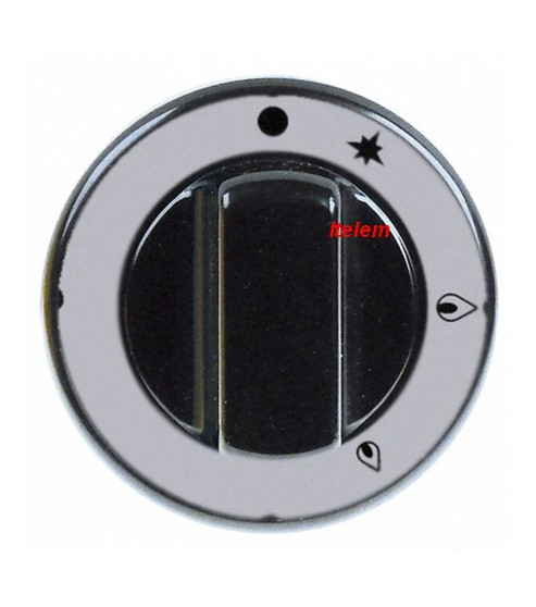 Manette noire PEL22/23 robinet à gaz Tecnoinox