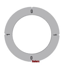 Disque auto-adhésif position 0-1 pour manette universelle