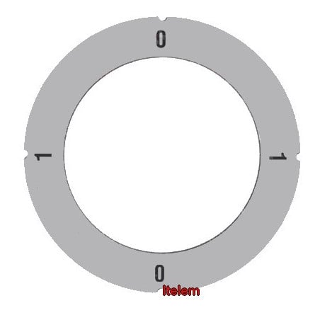 Disque auto-adhésif position 0-1 pour manette universelle