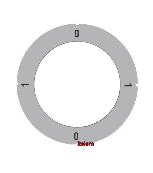 Disque auto-adhésif position 0-1 pour manette universelle