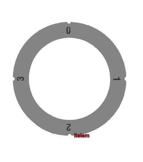 Disque auto-adhésif 4 positions 0-1-2-3 pour manette universelle