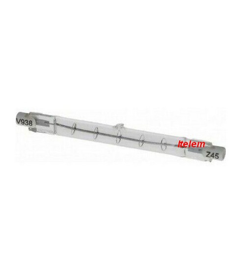 Lampe halogène infrarouge R7S 240V 300W vitrine chaude