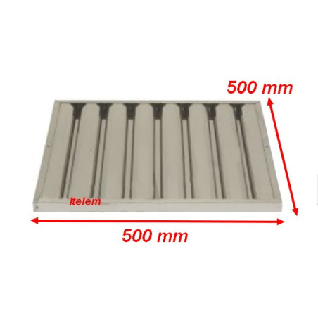 Filtre à lamelles hotte 500x500x25 mm