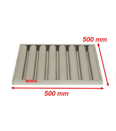 Filtre à lamelles hotte 500x500x25 mm