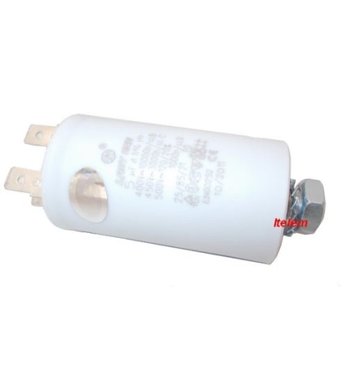 Condensateur demarrage moteur 5uF lave linge seche linge 50246546001