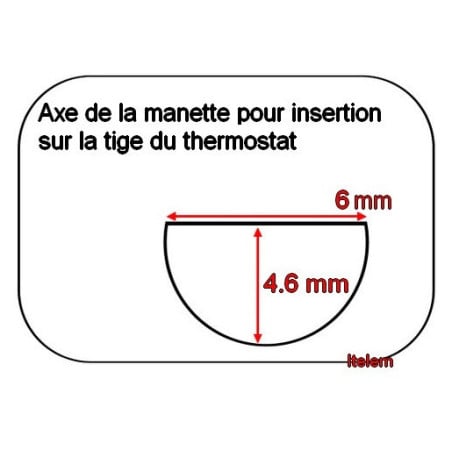Manette noire 90°c - 200°c thermostat friteuse
