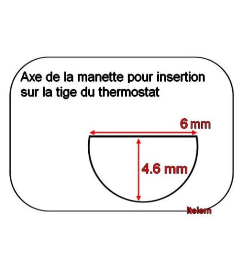 Manette noire 90°c - 200°c thermostat friteuse