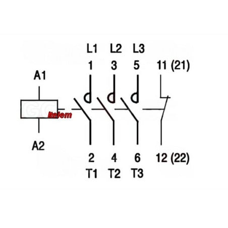 Contacteur AEG LS07 7A four Amatis AEGLS07F10-50