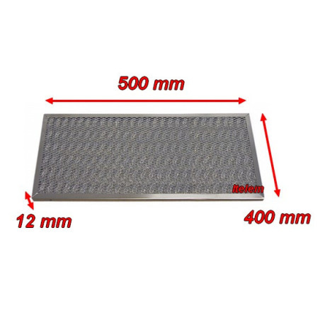 Filtre à mailles hotte 500x400x12 mm