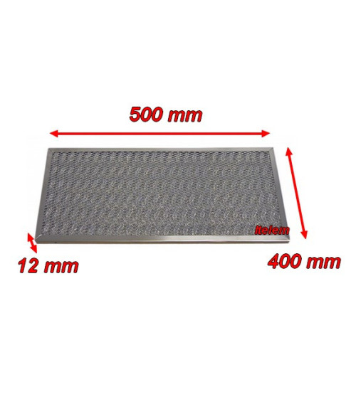Filtre à mailles hotte 500x400x12 mm