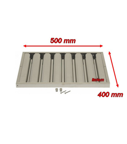 Filtre à lamelles hotte 500x400x25 mm Alpeninox