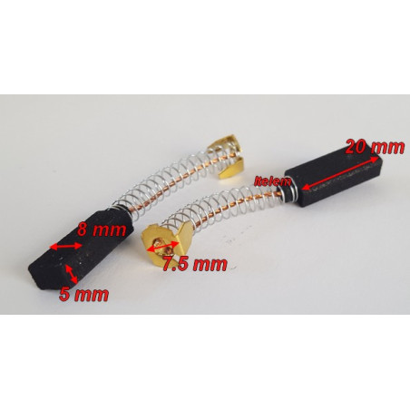Charbons moteur 5x8x20 mm