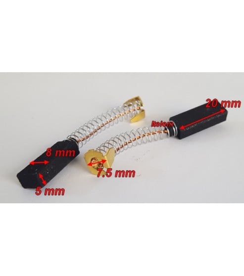 Charbons moteur 5x8x20 mm