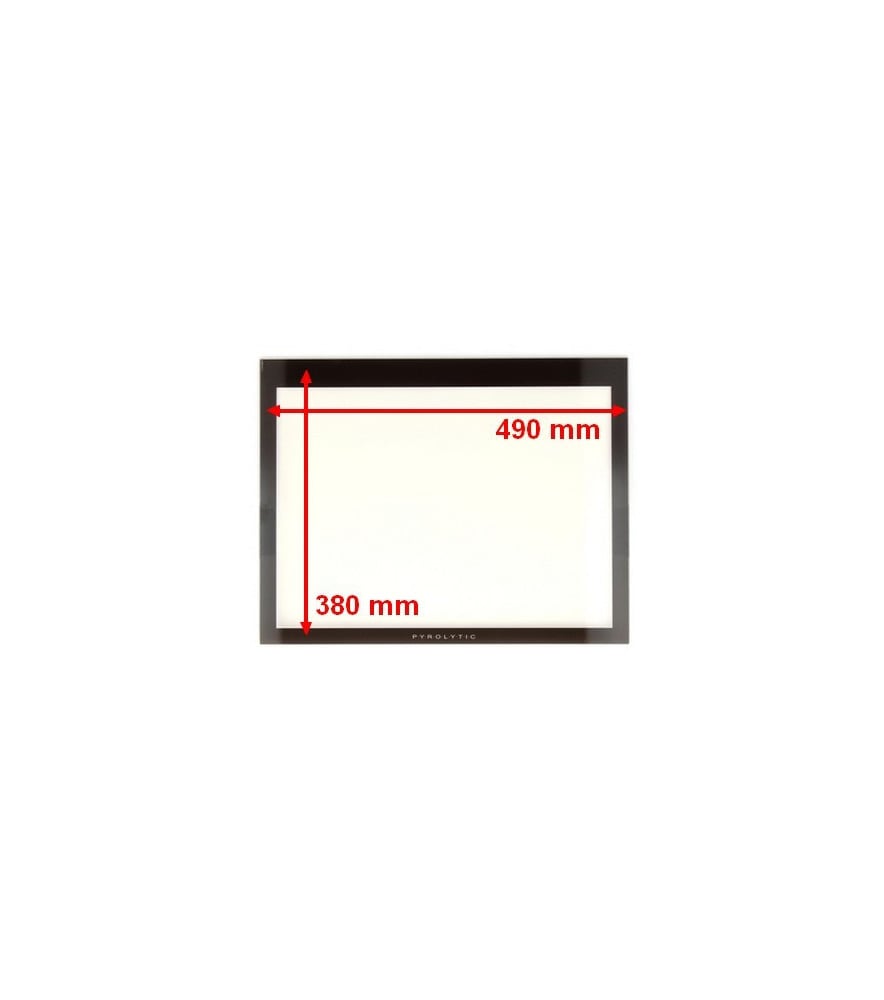 Vitre Intérieure Pyrolytic Pour Four De Dietrich - Référence AS0005628, Dimensions 493x383 Mm - Compatible Nombreuses Marques - 10