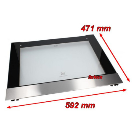 Vitre extérieure de porte four Electrolux 140044082679