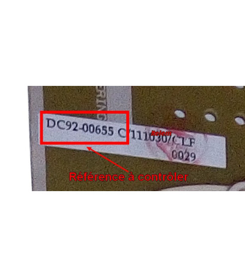 Module électronique de commande lave-linge Samsung DC92-00655C