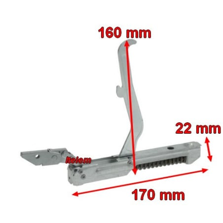 Kit Charnières et supports de porte four Ariston KCF3692