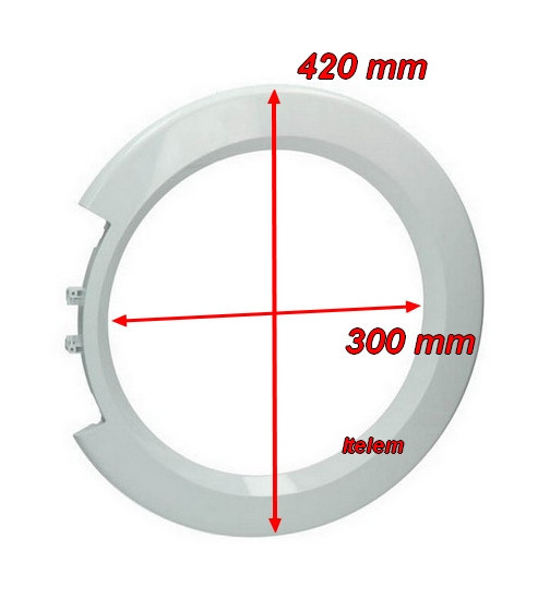 Enjoliveur extérieur de hublot lave-linge Bosch 00366232