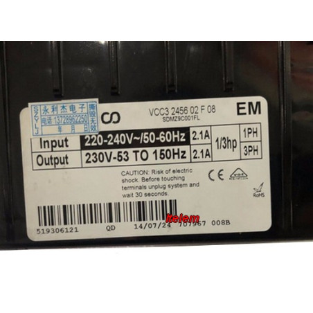Module électronique Inverter réfrigérateur Haier 0061800069B