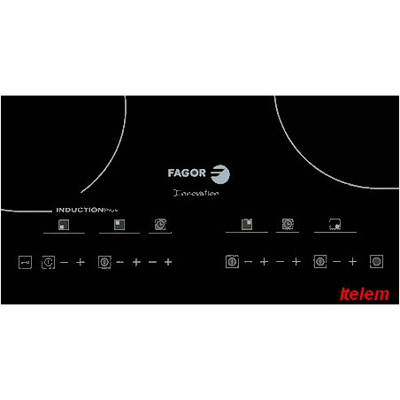 Dessus verre vitrocéramique plaque de cuisson Fagor 72X8860