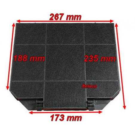 Filtre charbon hotte Roblin 5403008
