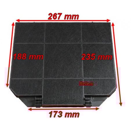 Filtre charbon actif hotte Ariston C00094552