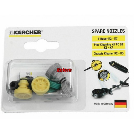 Lot de buse de rechange nettoyeur vapeur T-Racer Karcher 26433380