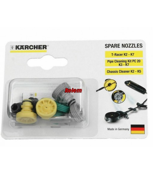Lot de buse de rechange nettoyeur vapeur T-Racer Karcher 26433380