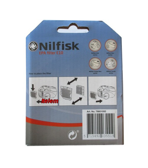 Filtre Hepa aspirateur Nilfisk 78601000