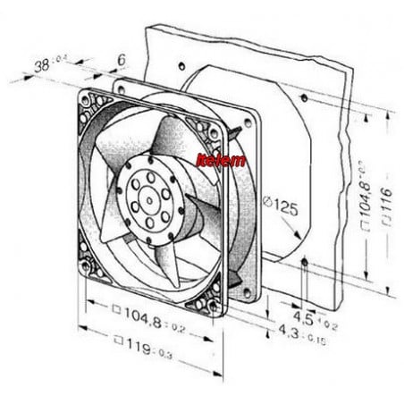 Ventilateur compact ebmpapst 4650N